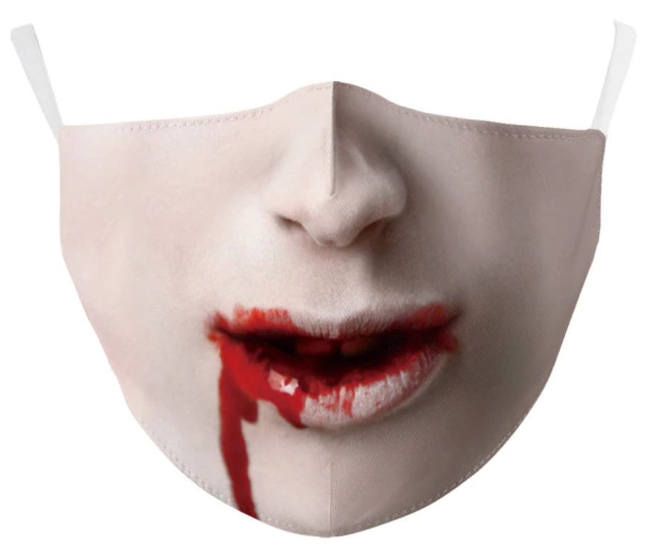 maskë e frikshme për fytyrën e vampirit