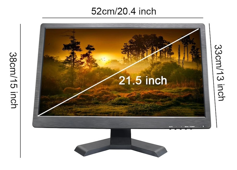 Monitor LCD LED vesa 21 inç per kamera me bnc