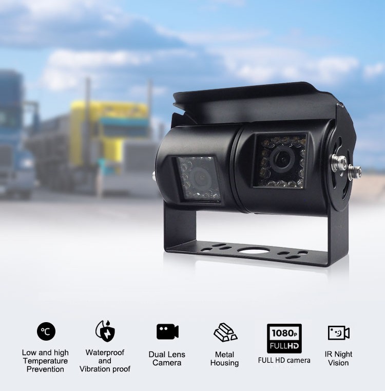 Kamera e dyfishtë me cilësi të lartë për makineri transporti, mallrash ose pune