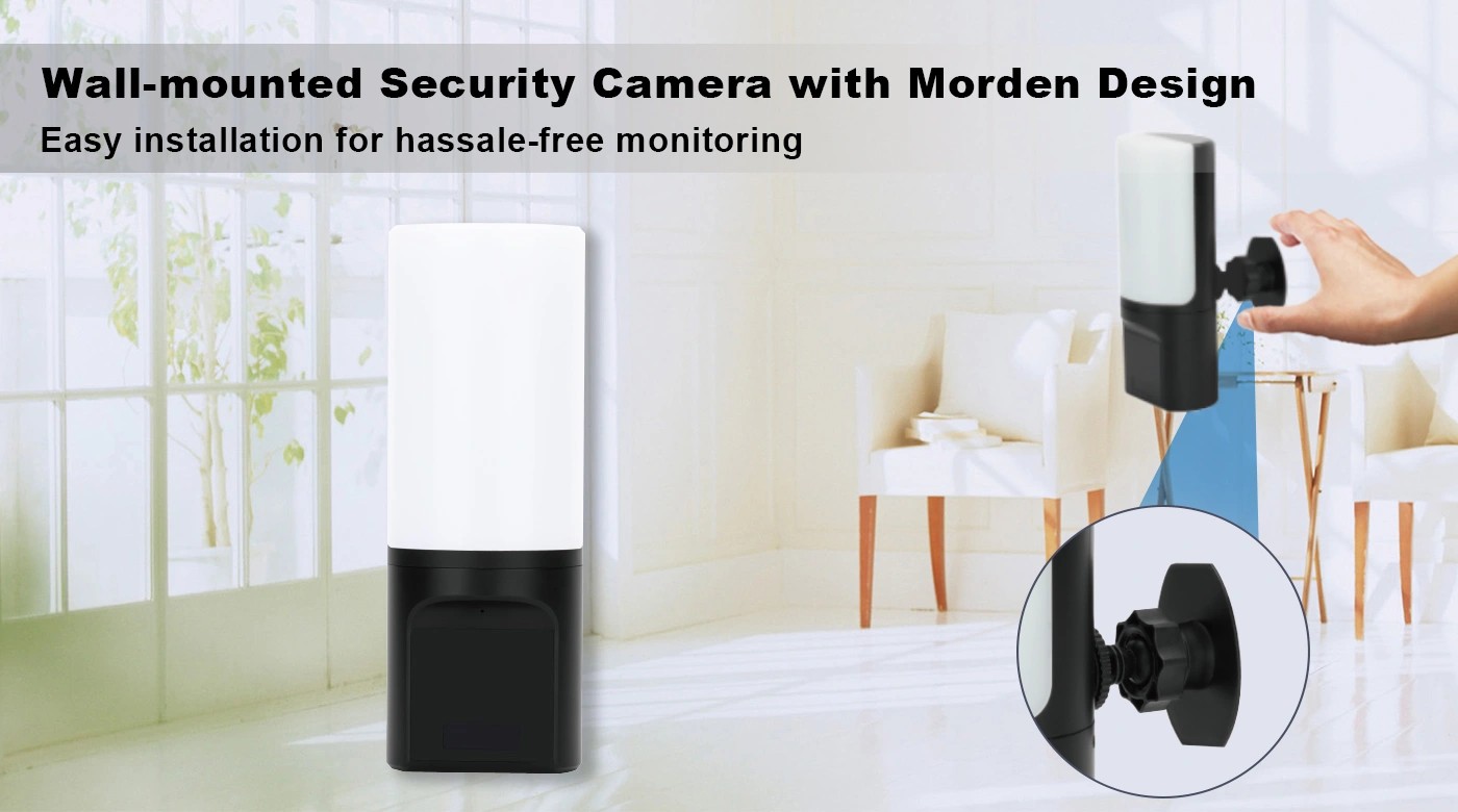 Kamera e fshehtë e sigurisë spiune e llambës për shtëpinë, apartamentin, zyrën tuaj