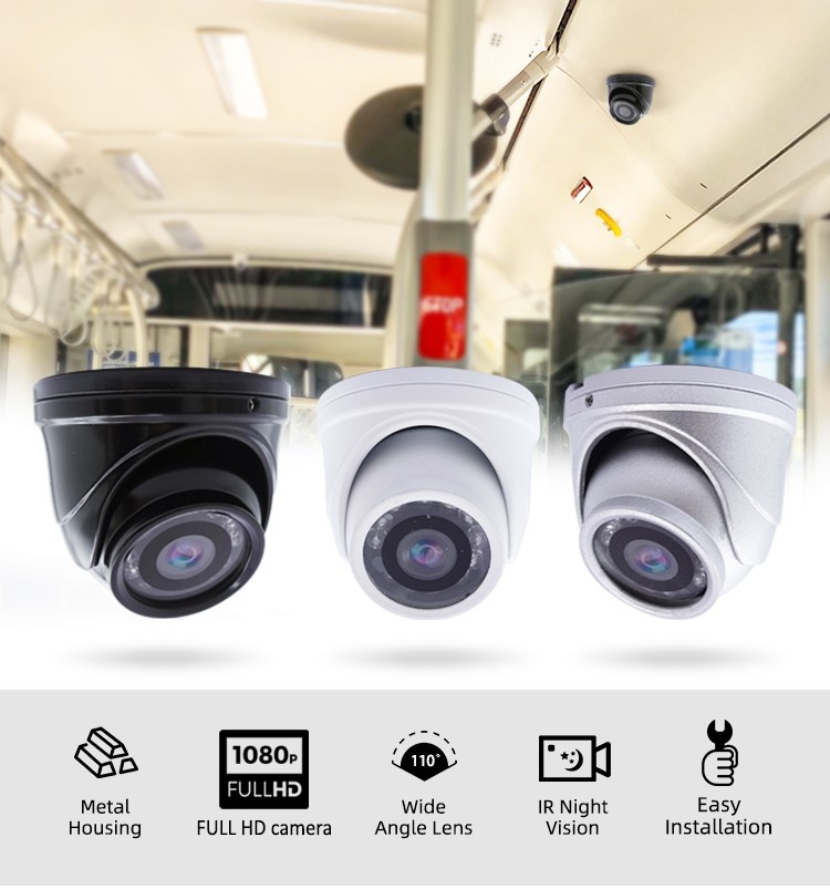 Kamera e makinës FULL HD Lente AHD 3,6 mm + 12 LED IR dhe filtër