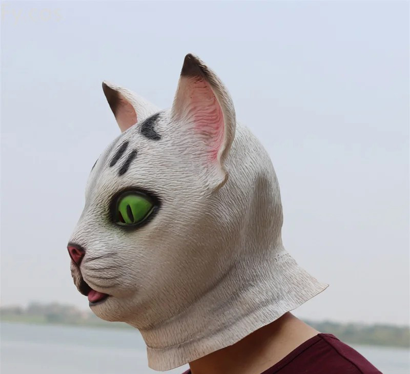 Maska e kokës me silikon të maceve