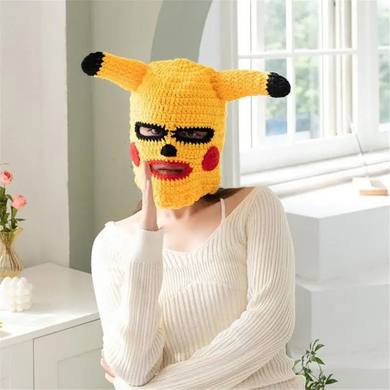 maskë pikachu maskë për fytyrën me veshë
