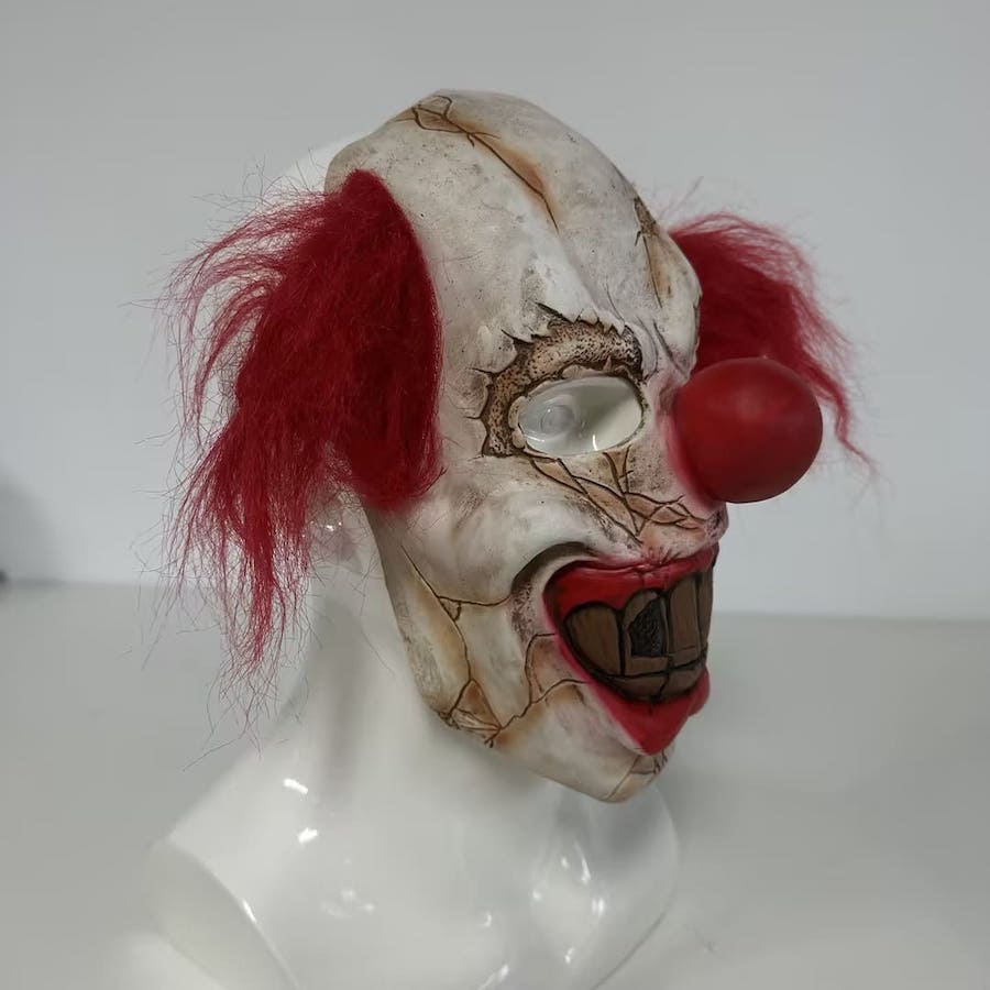Scary jester (klloun) - Maskë për fytyrën Pennywise