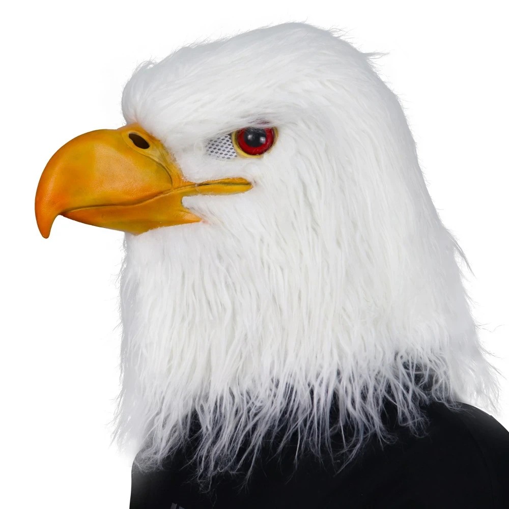 Maska silikoni e kokës së shqiponjës së bardhë