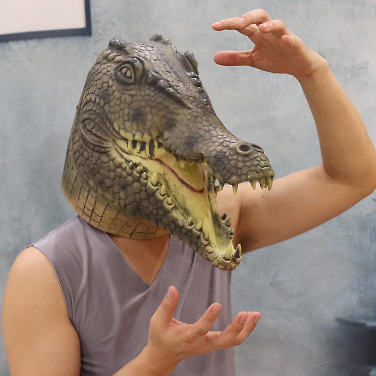 Maskë për fytyrën e krokodilit aligatori