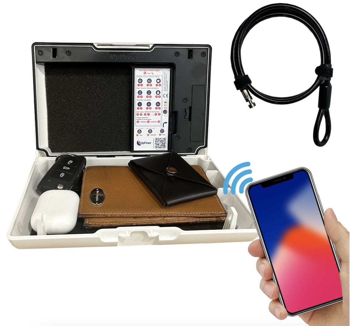 Kasafortë inteligjente portative UpLock mini kasafortë për sende me vlerë celulare