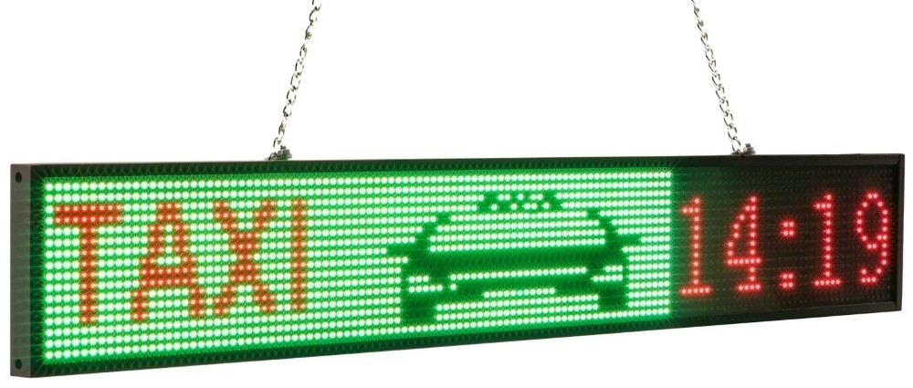 Ekran me ngjyra të panelit LED të makinës për taksi