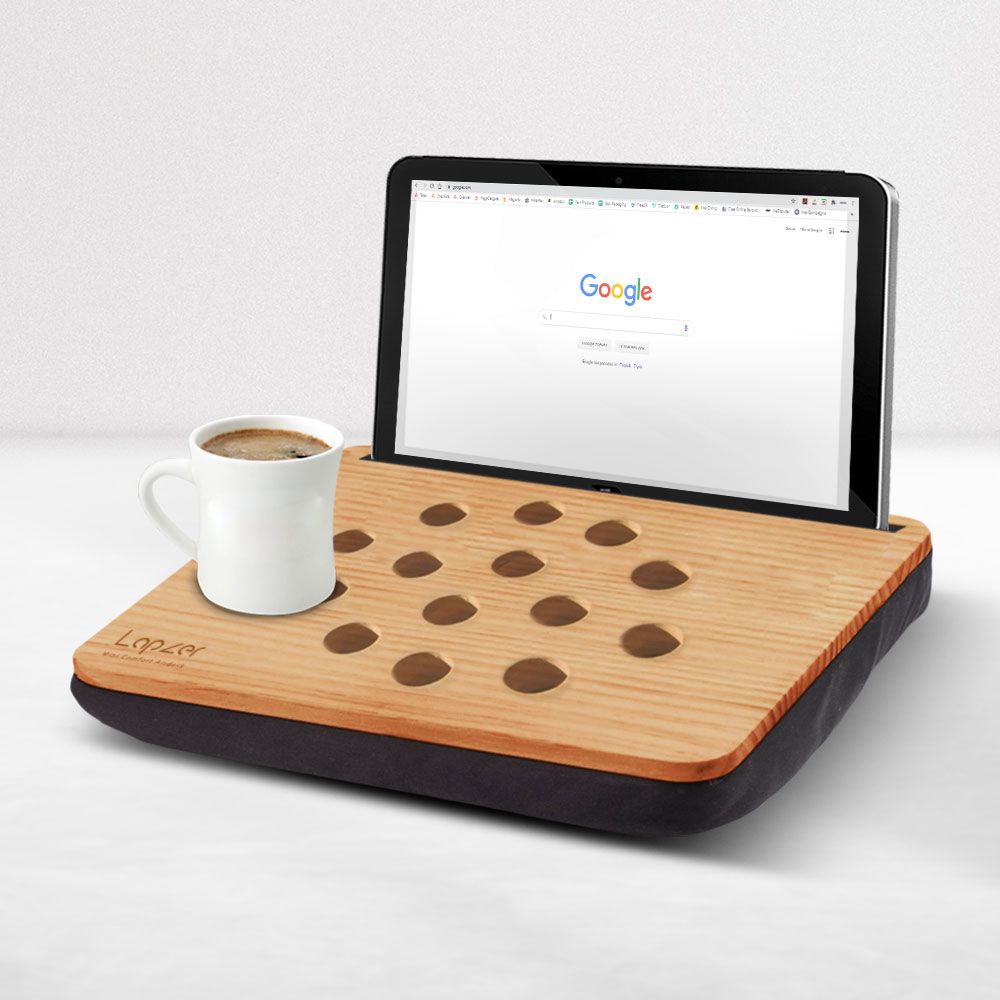 dyshek për tablet iPad - prej druri + jastëk