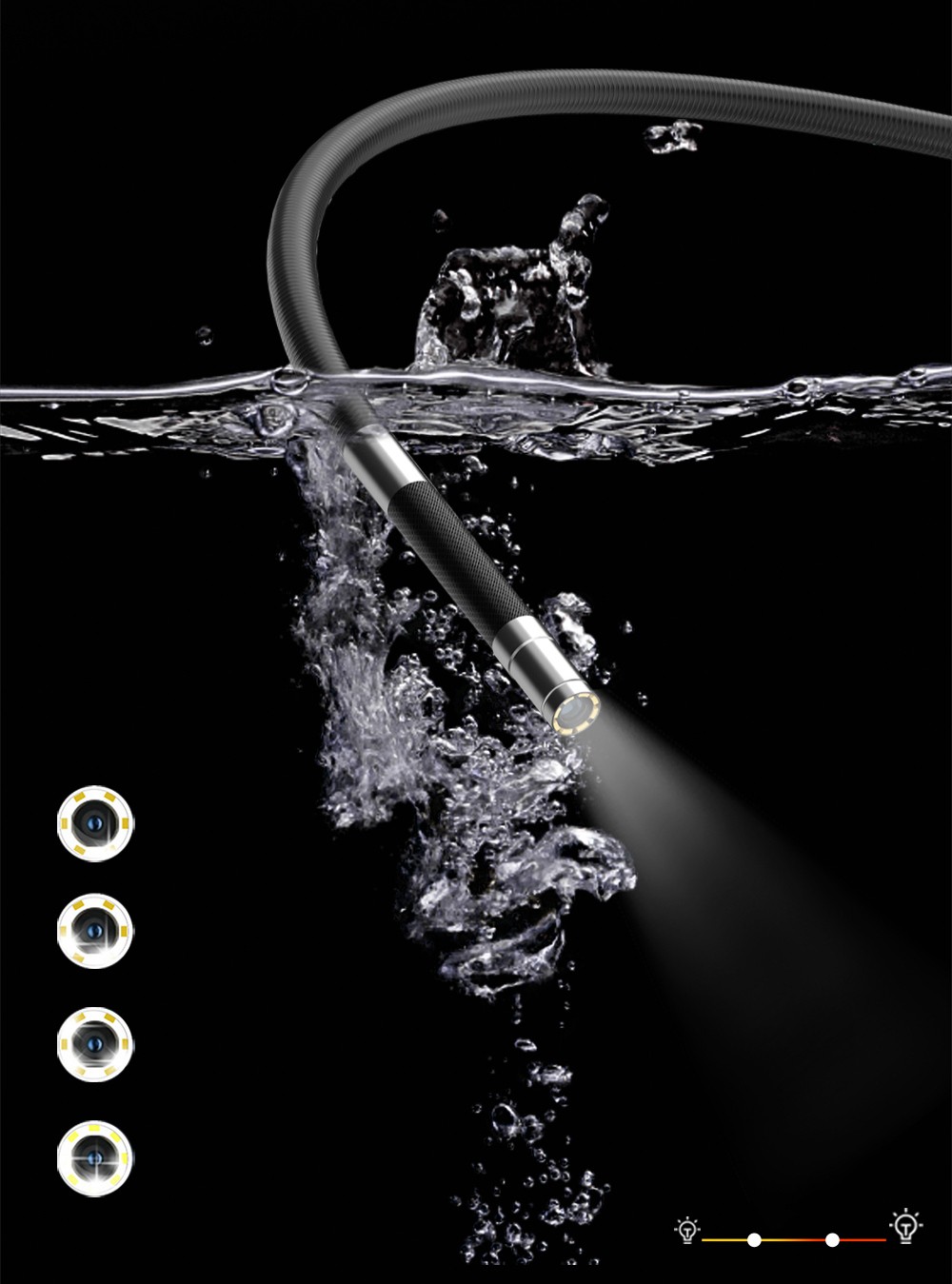 lente boreskopi të papërshkueshëm nga uji - kamera inspektimi me endoskop