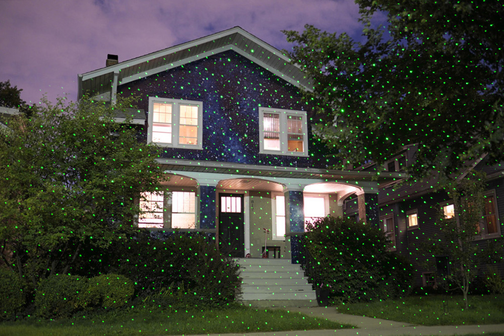 Projektor dekorativ LED me laser fasada e shtëpisë me ngjyrë jeshile të kuqe