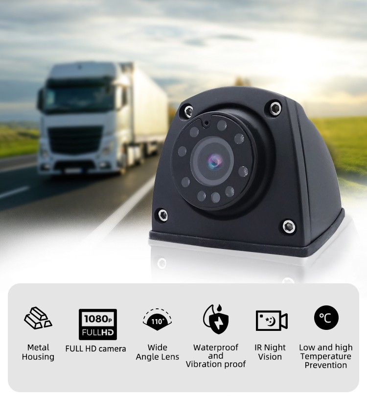 Kamera anësore e makinës FULL HD AHD + vizion nate IR dhe IP69K