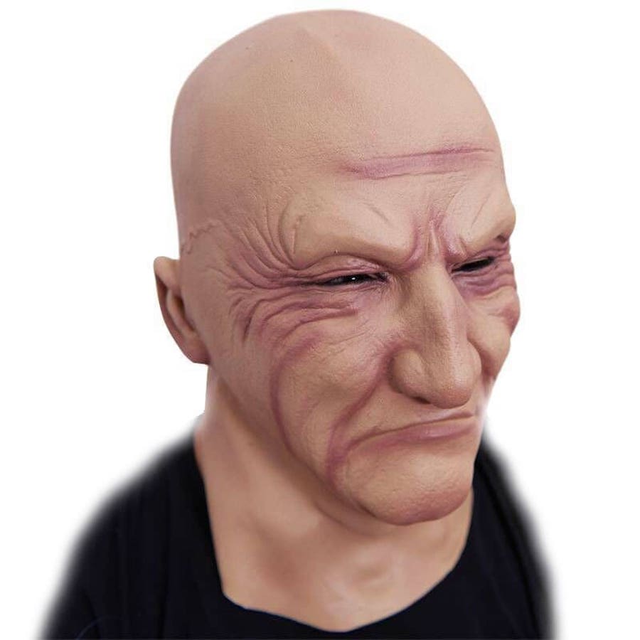 maskë silikoni maskë për fytyrën e lateksit për burrë tullac