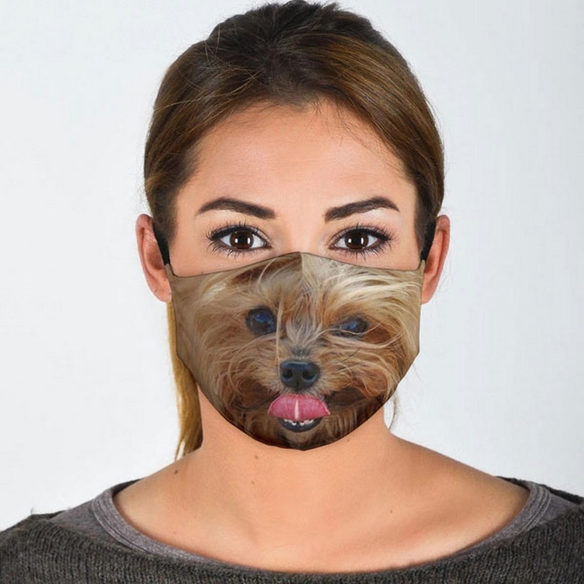 Maskë për fytyrën nga yorkshire terrier