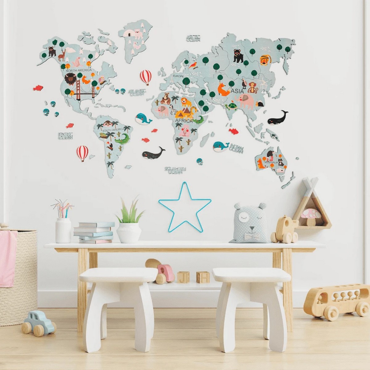 Harta e botës për fëmijë