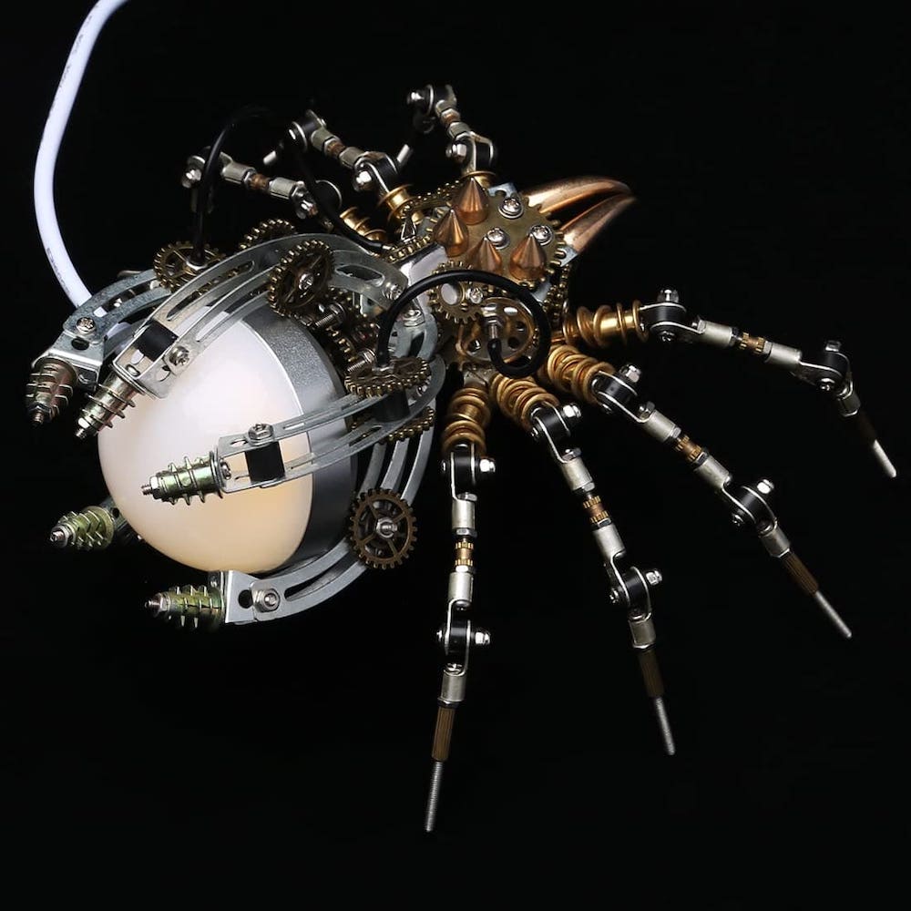 enigmë metalike merimangë 3D