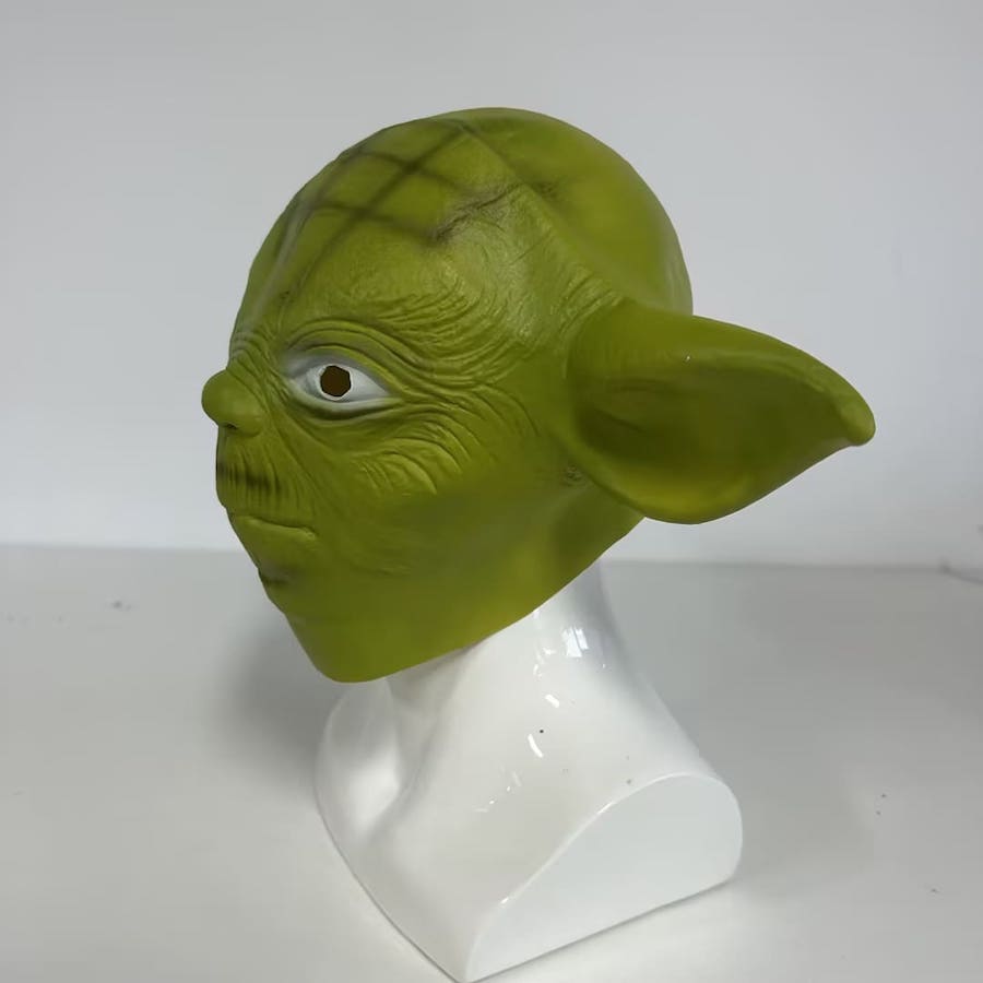 Maska e fytyrës nga Star Wars - latex jeshil Yoda