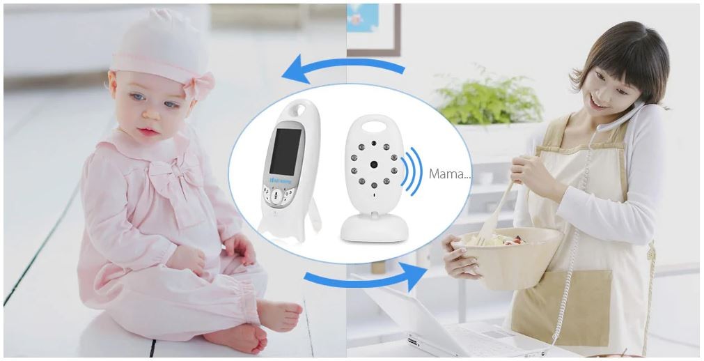 kamera me monitor për monitorimin e bebeve