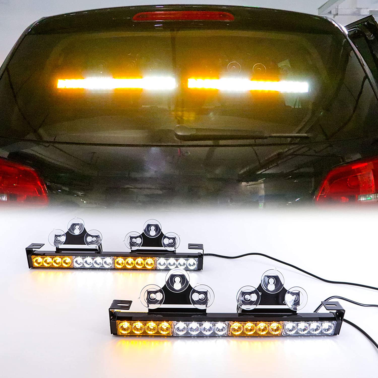 Drita LED ndezëse për makinën e verdhë e bardhë me shumë ngjyra