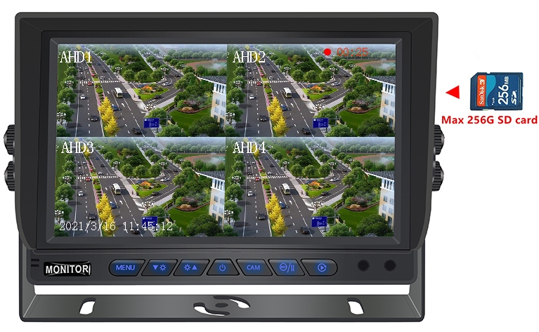monitor makinash hibrid ahd hibrid 10 inç me mbeshtetje karte sd 256GB