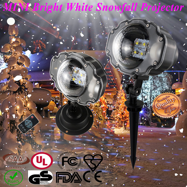 Projektor LED Snowflakes Projeksion i jashtëm dhe i brendshëm
