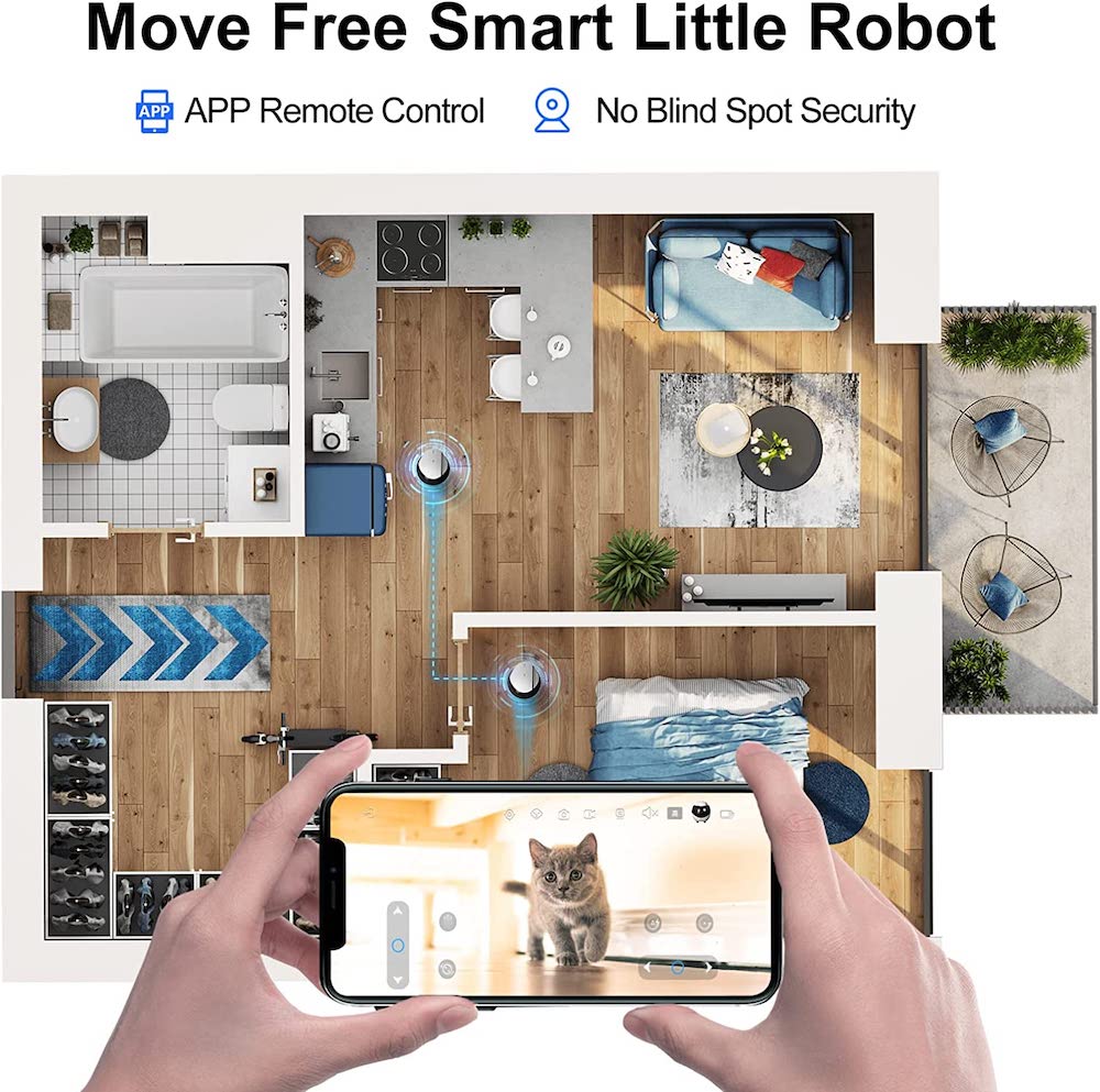 robot sigurie per apartament, kamera full HD, telekomandë