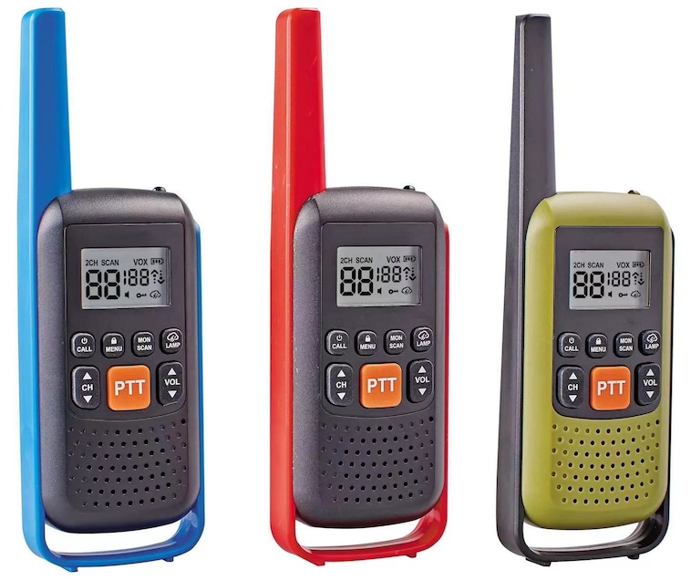 walkie-talkie me një elektrik dore të integruar