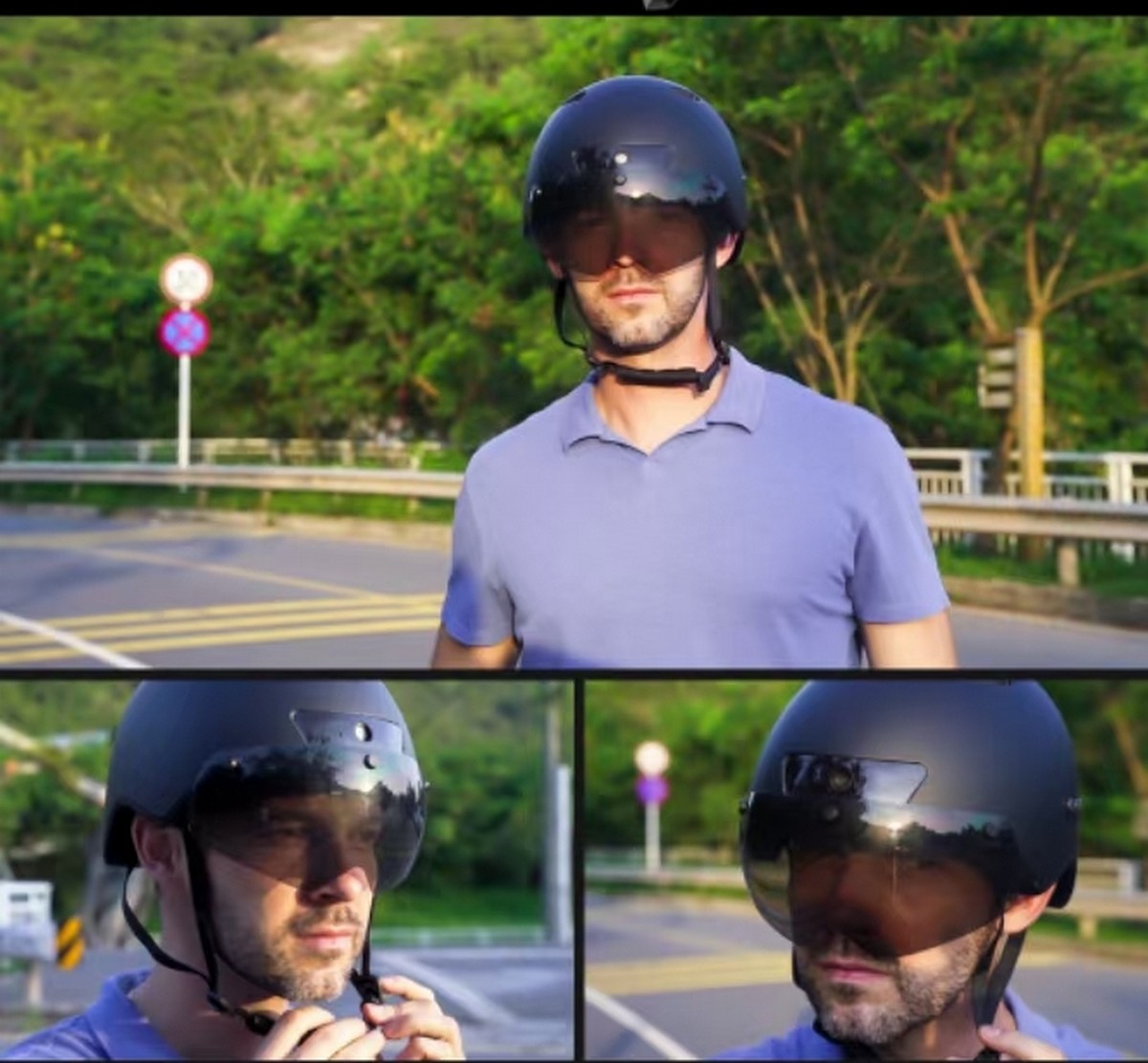 helmeta e biçikletës rrugore me sinjale kthese