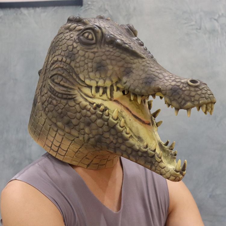 maskë aligator për halloween maska për fytyrën e krokodilit
