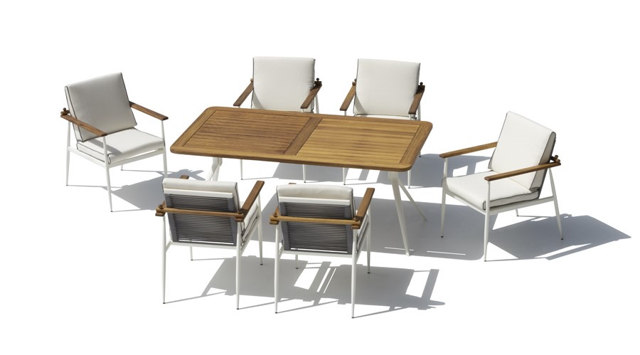 Komplet tavoline dhe karrige ngrënieje - Mobilje luksoze kopshti prej druri