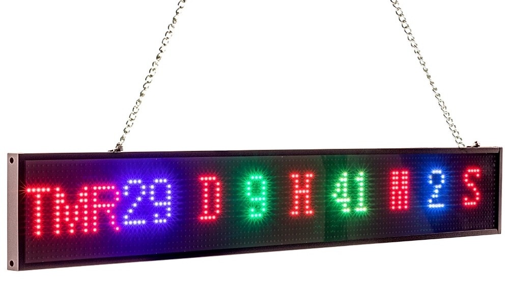 tabelë me ngjyra LED të lehta