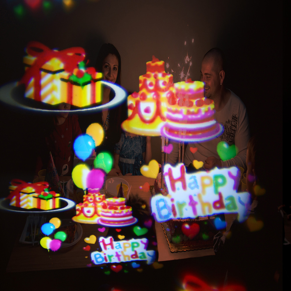 projektor led argëtues për festën e projektimit të balonave të ditëlindjes së lumtur
