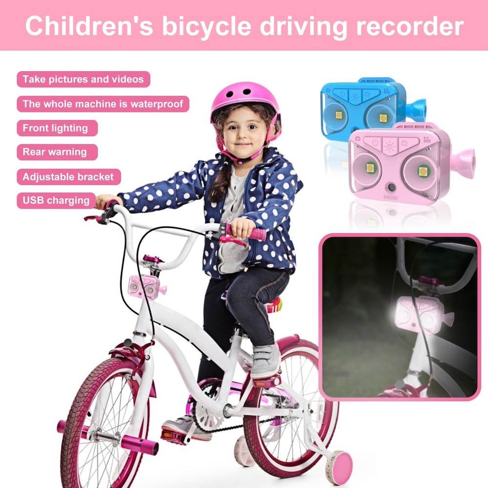 kamera për biçikleta për fëmijë me dritë biçiklete