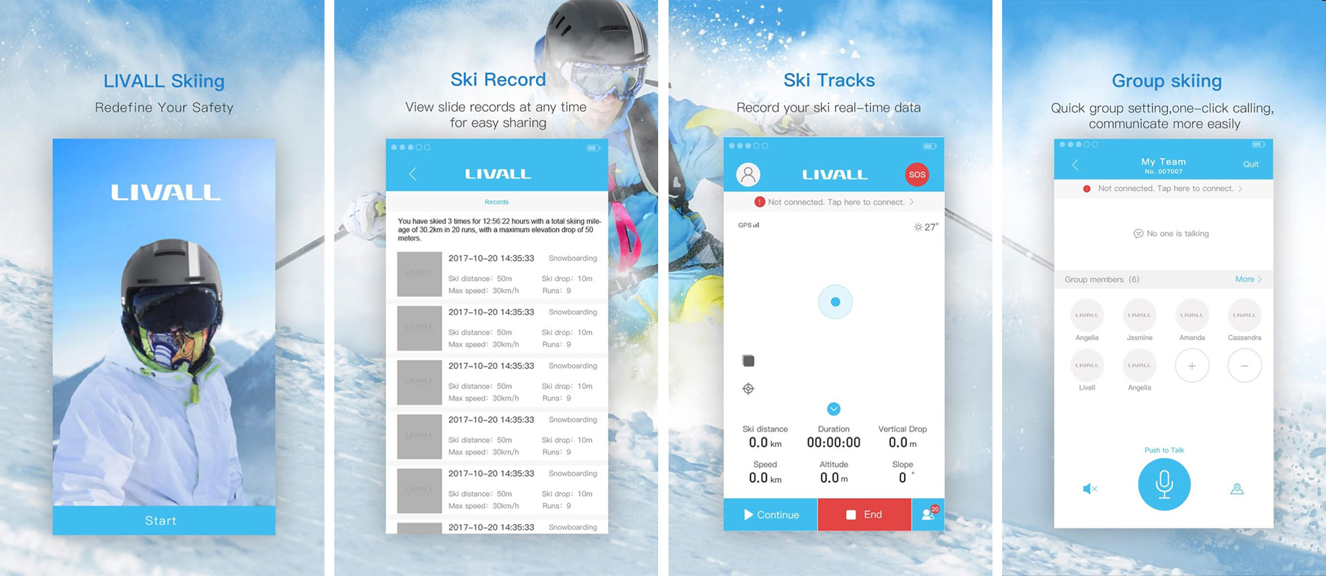 aplikacioni për skijim livall