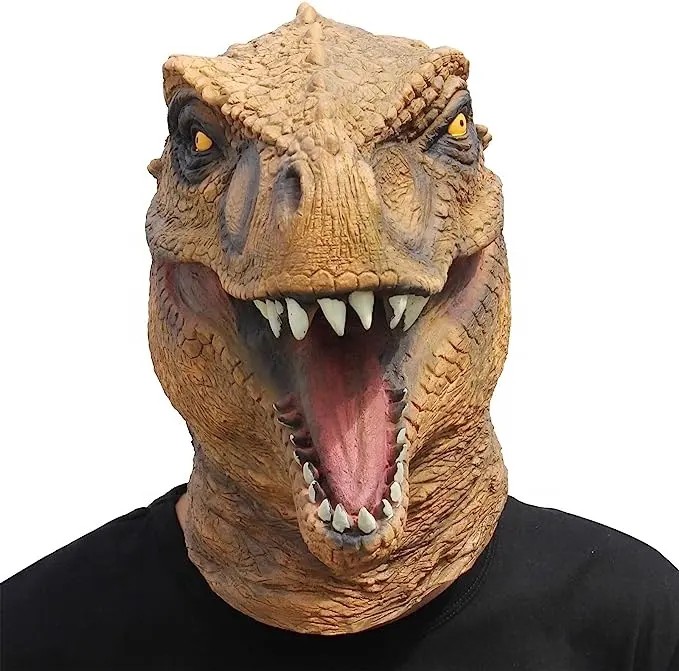 Maskë Dino - për fytyrën me maskë parku jurasik (maskë koke)